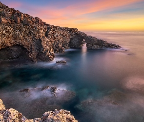 Włochy, Sardynia, Skały, Morze, Wyspa, Sant Antioco