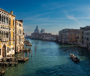 Wenecja, Canal Grande, Kanał, Domy, Włochy