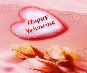 Serce, Róże, Valentine, Happy
