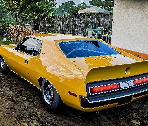 Tył, Żółty, Forza Horizon 5, Dom, AMX, Gra, Samochód