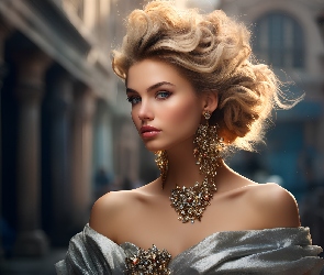 Modelka, Biżuteria, Kobieta