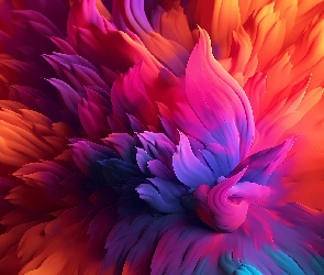 Grafika, Kolorowa, Abstrakcja