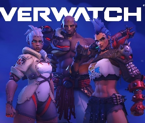 Postacie, Junker Queen, Overwatch 2, Sojourn, Doomfist, Kobiety, Plakat, Mężczyzna