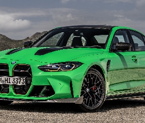 Bok, Przód, Zielone, BMW M3 CS
