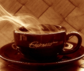 Filiżanka, Espresso, Parująca
