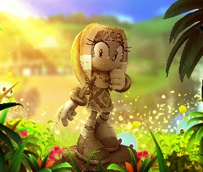 Napis, Rośliny, Sonic Forces, Plakat, Modern Sonic, Gra, Postać