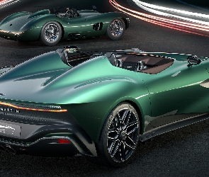 Aston Martin DBR22, 3D, Zielony