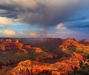 Stany Zjednoczone, Arizona, Kanion, Skały, Grand Canyon, Park Narodowy Wielkiego Kanionu