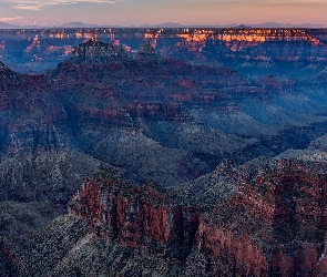 Arizona, Park Narodowy Wielkiego Kanionu, Skały, Stany Zjednoczone, Grand Canyon National Park, Góry, Kanion