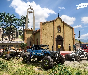 Dzwonnica, Kościół, Forza Horizon 5, Gra, Samochody, Parking