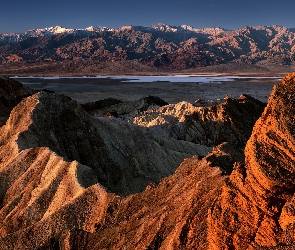 Stany Zjednoczone, Kalifornia, Skały, Góry, Park Narodowy Doliny Śmierci, Park Narodowy Death Valley
