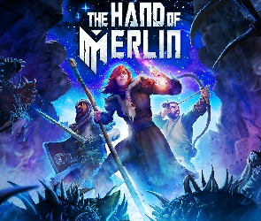 The Hand of Merlin, Miecz, Gra, Merlin, Magia, Postać, Plakat, Łuk