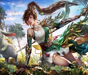 Dynasty Warriors, Włócznia, Guan Yinping, Wojowniczka, Gra