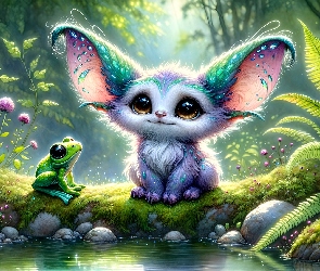 Fantasy, Staw, Stworzenie, Żaba