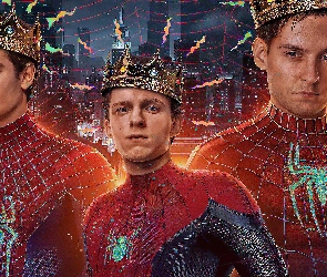 Spider-Man No Way Home, Tom Holland, Film, Aktorzy, Andrew Garfield, Spider-Man Bez drogi do domu, Korony, Tobey Maguire