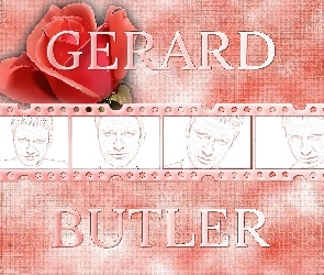 Gerard Butler, kwiatek, klisza