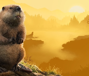 Gra, Mgła, Łoś, Planet Zoo, Góry, Bóbr, Jezioro
