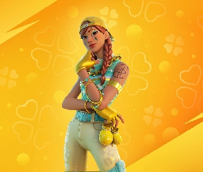 Warkocz, Tatuaż, Fortnite, Czapka, Aura, Gra, Postać