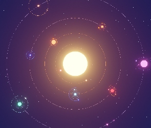 Planety, Układ słoneczny, Kosmos, Orbity, Słońce