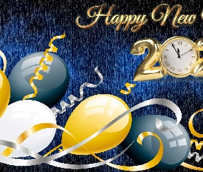 Nowy Rok, Grafika, 2023, Data, Balony