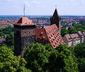Norymberga, Wieża, Twierdza, Domy, Niemcy