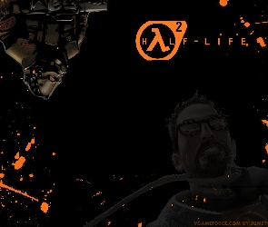 postać, mężczyzna, Half Life 2, okulary