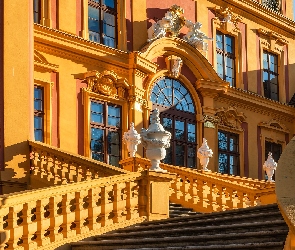 Schloss Favorite, Niemcy, Ludwigsburg, Domek myśliwski, Schody