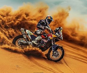 Motocykl, Rajd Dakar 2017, Zespół Red Bull KTM Factory, KTM 450 Rally, Motocyklista