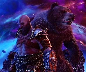 God of War Ragnarok, Niedźwiedź, Kratos, Postacie, Gra
