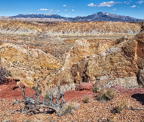 Stany Zjednoczone, Utah, Dolina, Skały, Strike Valley, Park Narodowy Capitol Reef