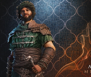Mężczyzna, Plakat, Assassins Creed Mirage, Gra, Postać