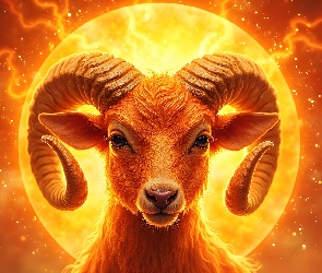 Grafika, Baran, Znak, Zodiaku