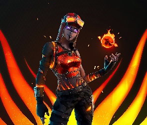 Fortnite, Płomienie, Blaze, Postać, Gra