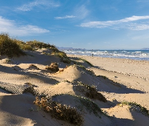 Wybrzeże, Wydmy, Costa Blanca, Morze, Plaża, Hiszpania, Denia