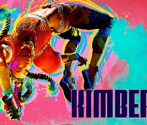 Plakat, Spray, Skok, Napis, Postać, Street Fighter 6, Kimberly, Kobieta, Gra, Warkocze