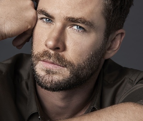Chris Hemsworth, Broda, Oczy, Niebieskie, Aktor