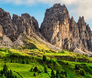 Dolomity, Alpy, Włochy, Góry