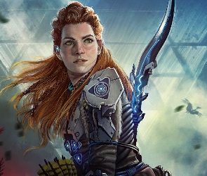 Aloy, Postać, Horizon Forbidden West, Łuk, Łuczniczka, Gra, Kobieta