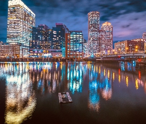 Wieżowce, Stany Zjednoczone, Stan Massachusetts, Boston, Miasto