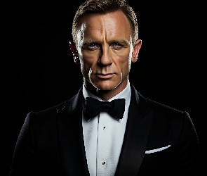 Muszka, Garnitur, Aktor, Daniel Craig, Film, James Bond
