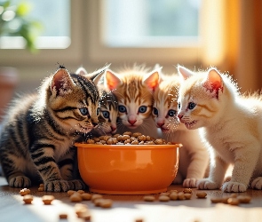 Karma, Miska, Małe, Koty