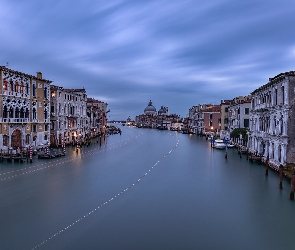 Kanał, Włochy, Wenecja, Domy, Canal Grande