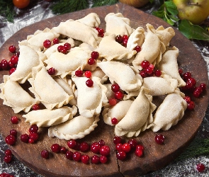 Owoce, Deska, Pierogi