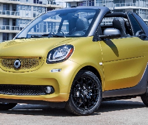 Smart Fortwo Cabrio, 2017, Żółty