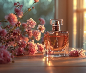 Kwiaty, Flakon, Kompozycja, Perfumy