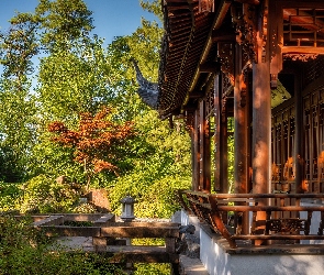 Sala przyjaźni, Niemcy, Stuttgart, Chiński Ogród, Budynek