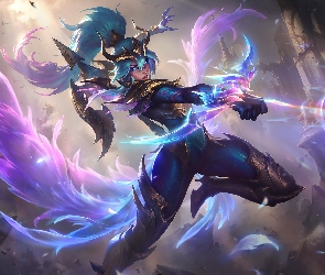Łuk, Łuczniczka, League of Legends Warrior of Order, Gra, Postać, Vayne