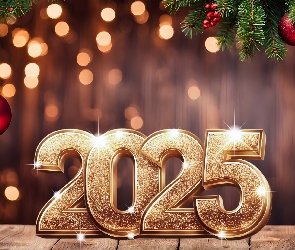 Deski, Bombki, Nowy Rok, 2025