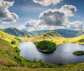Anglia, Kumbria, Jezioro Haweswater, Park Narodowy Lake District, Dolina Mardale, Góry