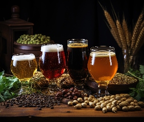 Gatunki, Grafika, Nasiona, Pokale, Piwo